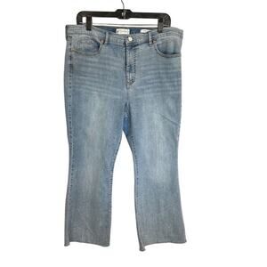 Jessica Simpson Women's Plus Size 14 Blue Straight Denim Jeans Stretch